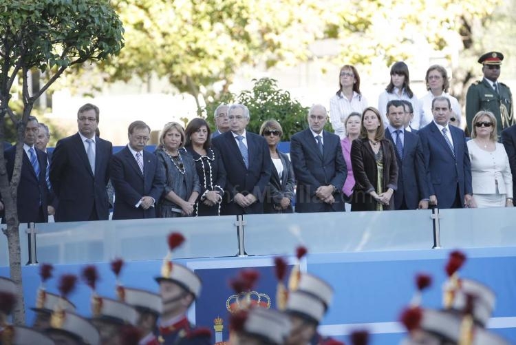 Un total de 616 soldados de Melilla han participado hoy lunes en el desfile de la Fiesta Nacional