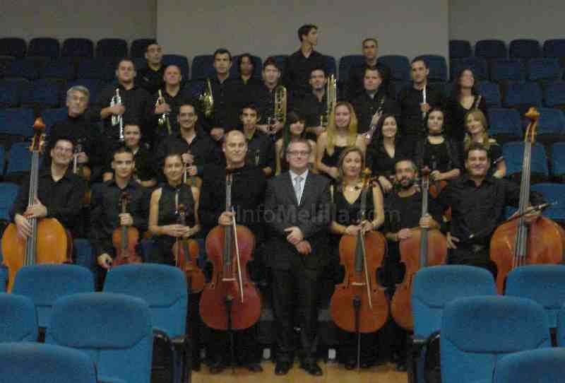 El Sagrado Corazón acoge un ensayo de la Orquesta Sinfónica de Melilla previo a su actuación del sábado en Ceuta
