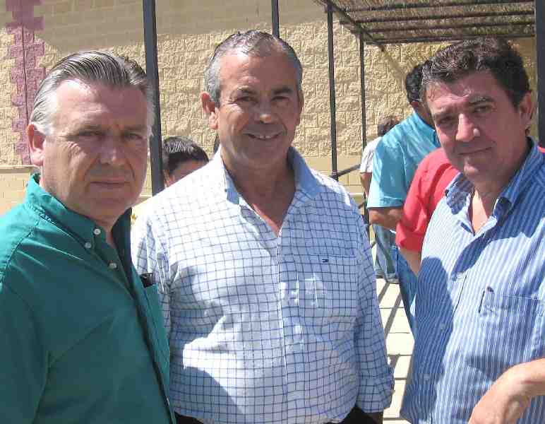 Román Criado, Francisco Márquez y Luis Camargo.