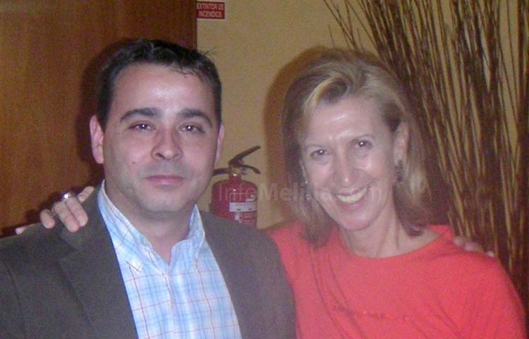 Emilio Folgar junto a la presidenta de UPyD, Rosa Díez