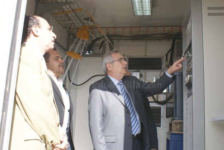Momento de la inauguración del repetidor de TDT