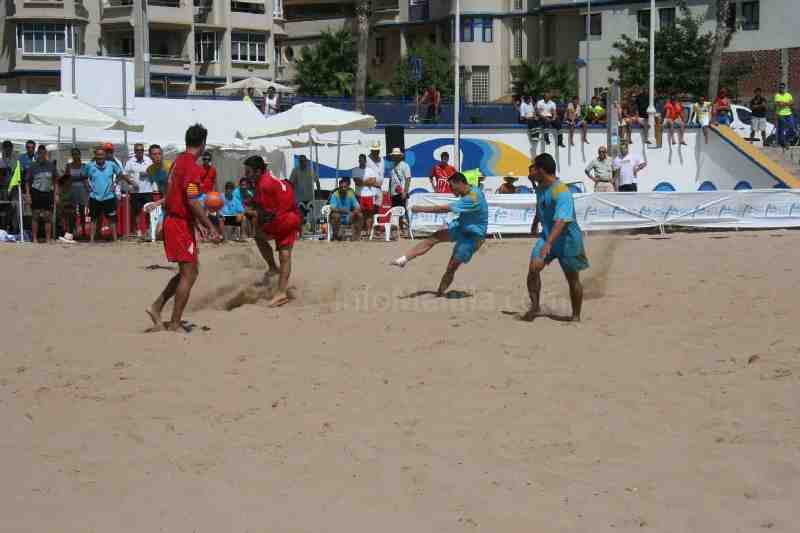 Fútbol Playa (Campeonato de España): Melilla se empacha de goles a costa de Ceuta