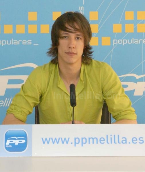 José Valdivieso, vicesecretario de Educación de Nuevas Generaciones de Melilla