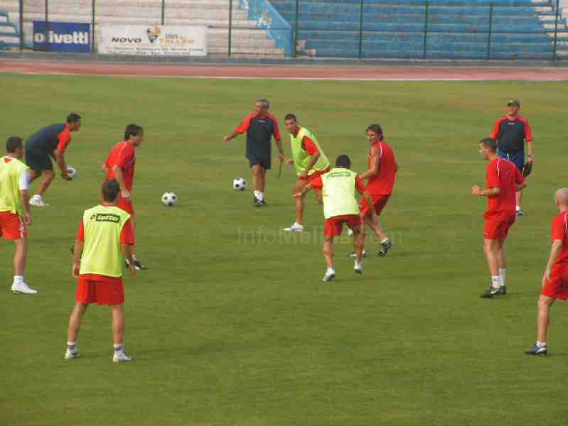 Imágen de uno de los habituales entrenamientos de esta pretemporada