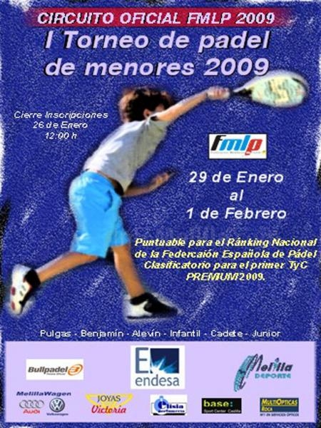 Cartel del Torneo de Menores 2009