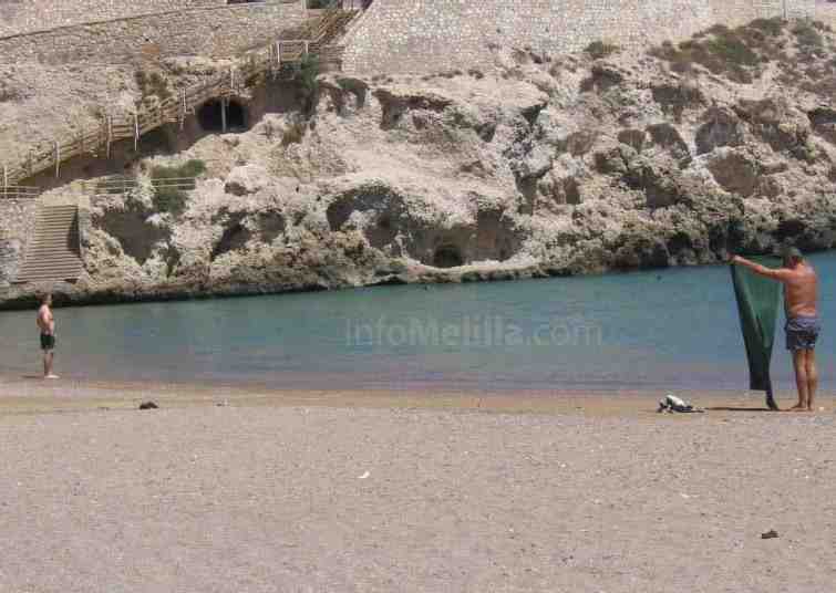 Galápagos y Alcazaba ofrecen más de 100 metros de nueva playa a los melillenses