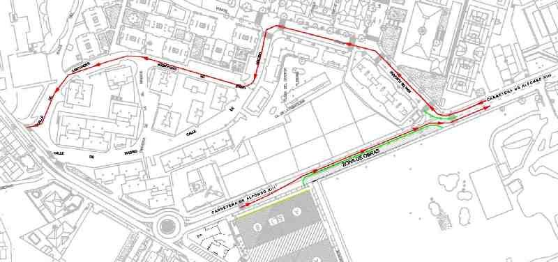El Gobierno anuncia nuevos cortes de tráfico debido a las obras de la nueva red de saneamiento del Barrio de la Victoria