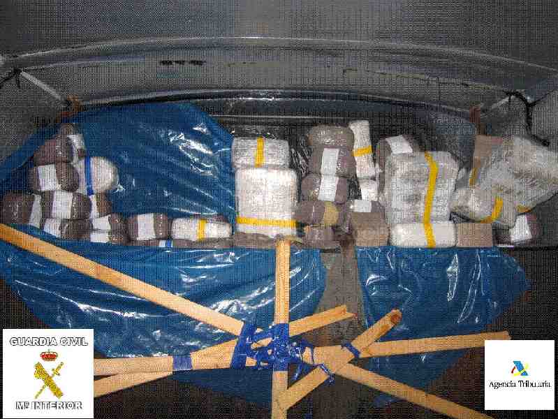 La Guardia Civil de Melilla aprehende más de 260 kilos de polen de hachís en el puerto
