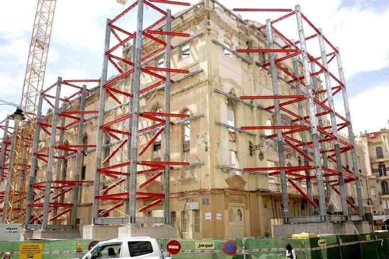 El Teatro Kursaal se encuentra sometido a obras de recuperación