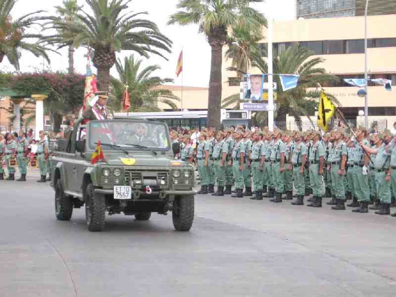 Alrededor de 1.600 militares participan en el desfiles del Días de las Fuerzas Armadas en Melilla