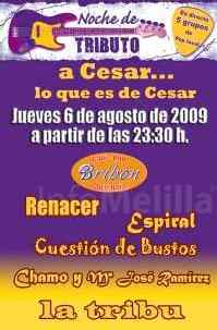 Cartel del tributo a César.