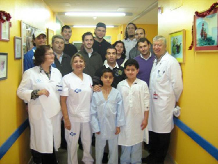 Foto de familia de dicha visita