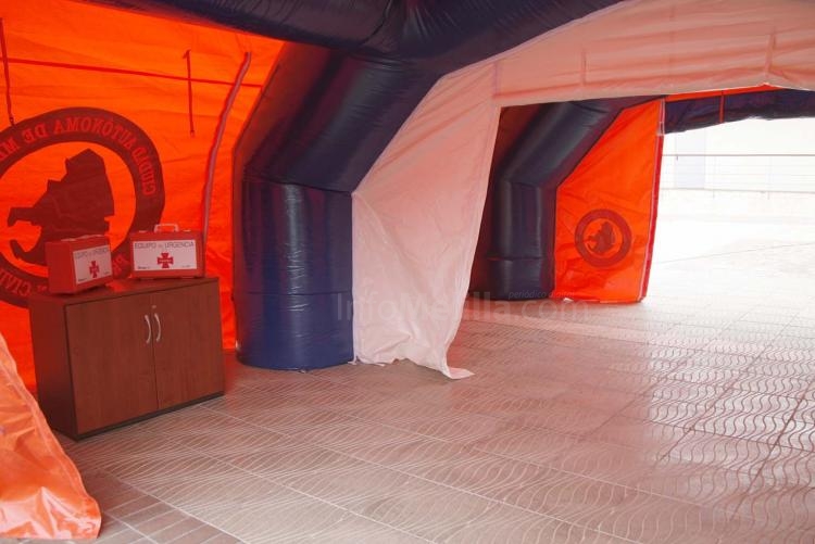Protección Civil presenta la nueva unidad médica avanzada que ayudará a hacer frente a posibles situaciones extremas o catástrofes en la ciudad