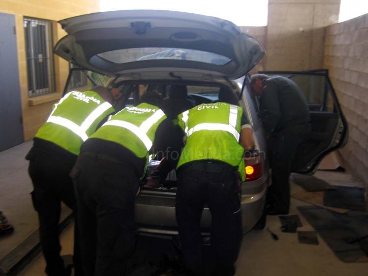 La Guardia Civil de Melilla se incauta de más de 130 kilos de hachís en dos actuaciones en el Puerto