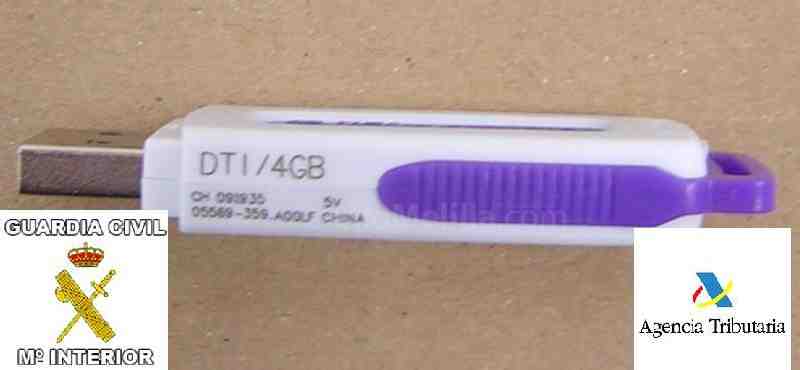 La Guardia Civil interviene en Melilla unas 1.250 memorias USB falsificadas