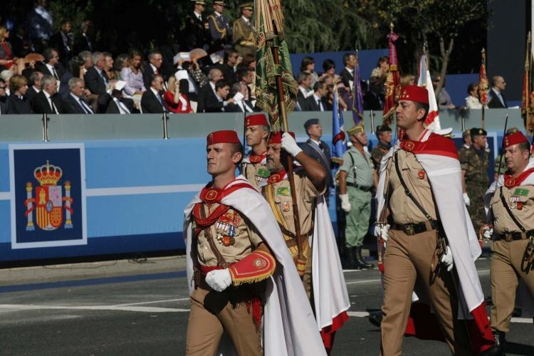 Un total de 616 soldados de Melilla han participado hoy lunes en el desfile de la Fiesta Nacional
