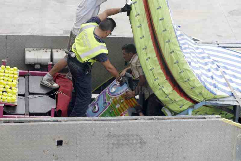 Interceptados 30 inmigrantes ocultos en atracciones durante las primeras horas de la 'Operación Feriante' en Melilla