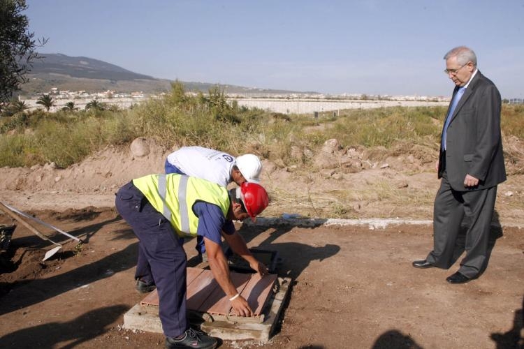 Colocada la primera piedra de los nuevos viveros municipales en la segunda fase de la Granja Agrícola