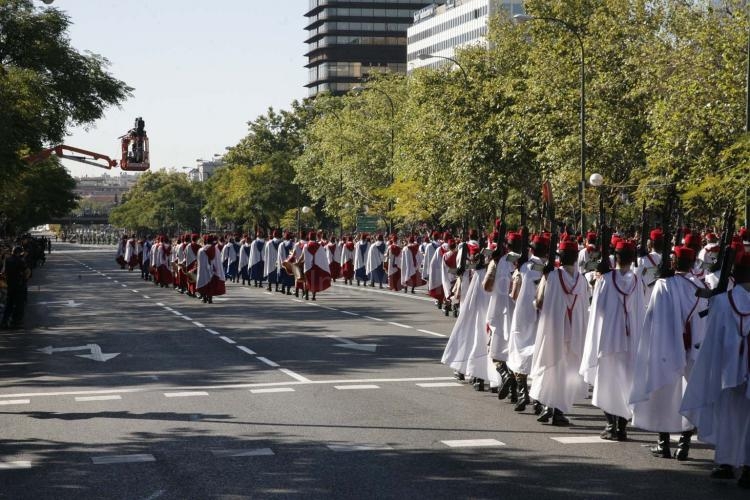 Un total de 616 soldados de Melilla han participado hoy lunes en el desfile de la Fiesta Nacional