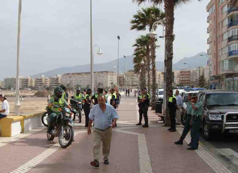 Guardia Civil y Policía Local colaboraron con Salvamento