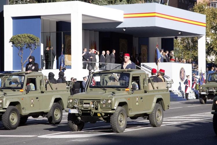 Un total de 616 soldados de Melilla han participado hoy lunes en el desfile de la Fiesta Nacional