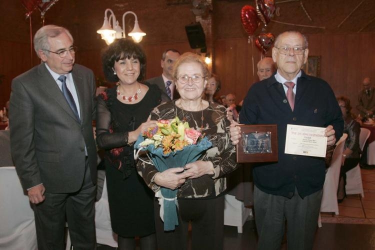 Antonia Muñoz y Francisco Reyes, una de las parejas homenajeadas