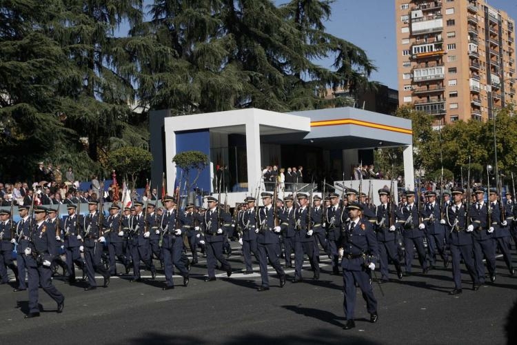 Un total de 616 soldados de Melilla han participado hoy lunes en el desfile de la Fiesta Nacional