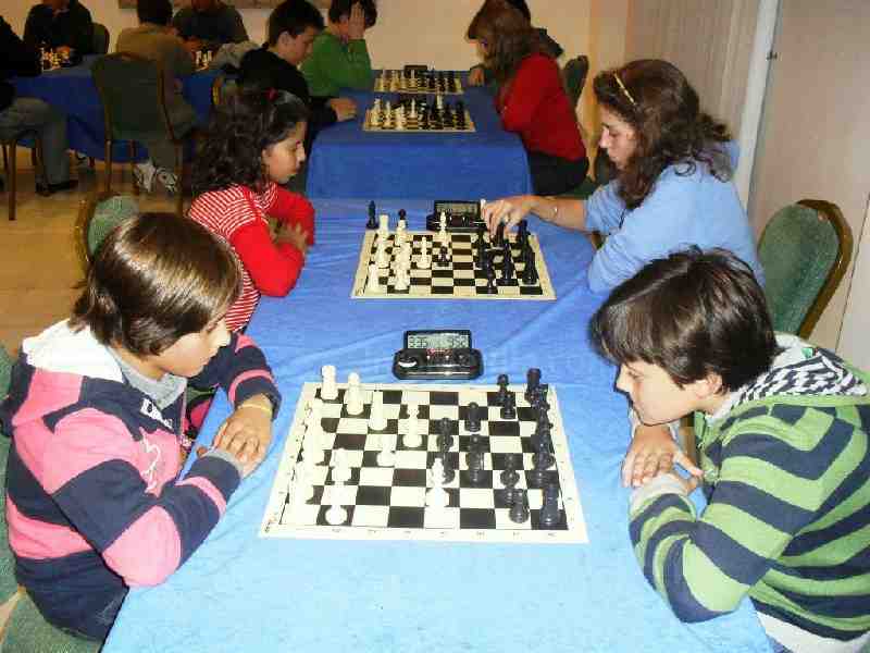 Jugadores en una de las partidas disputadas