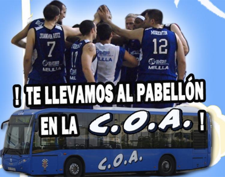 Equipo, afición y . . .¡¡¡Autobuses!!!