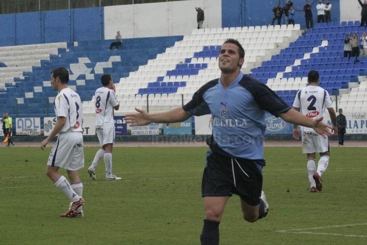 Acorán cuando defendía los colores del Melilla