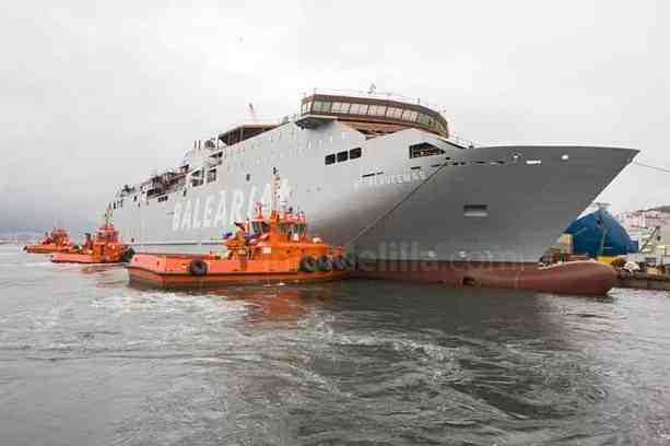 Baleària presenta en Melilla su nuevo ferry+ 'Alhucemas'