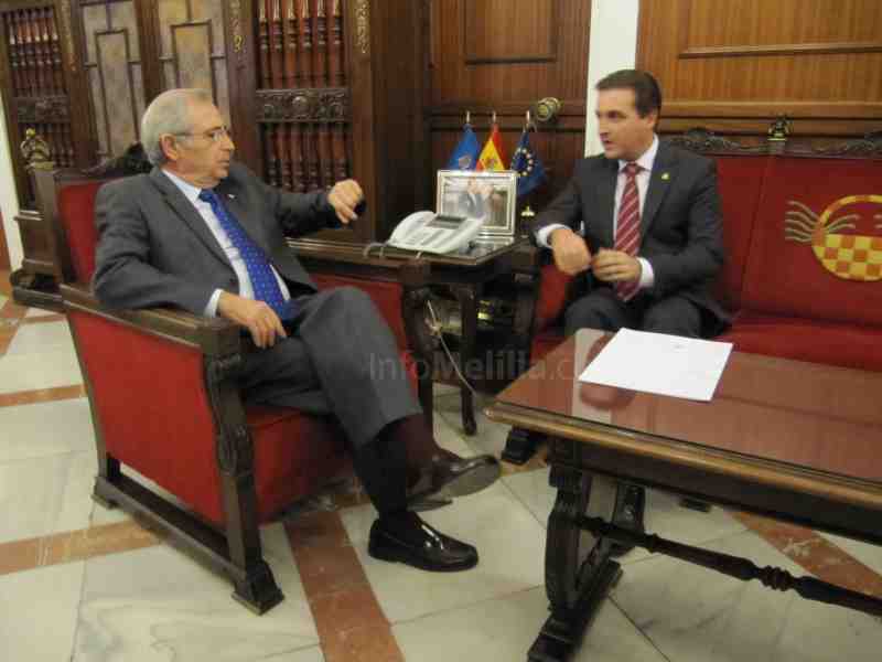 Imbroda y Escobar durante la reunión