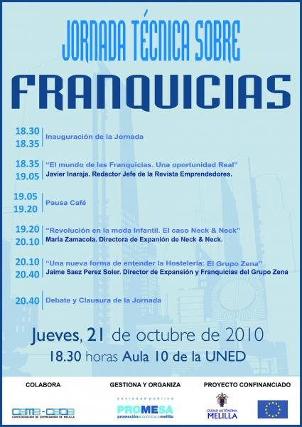 Proyecto Melilla organiza esta semana la I Jornada Técnica sobre Franquicias