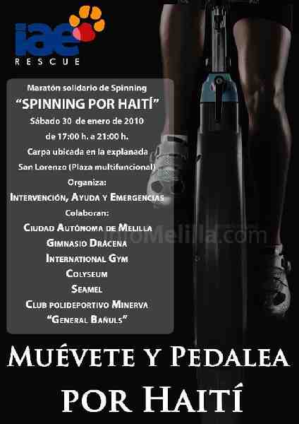 Melilla celebrará este fin de semana una Maratón de Spinning y un espectáculo de magia solidaria por los daminificados de Haití