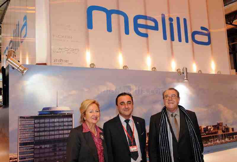 Javier Mateo y López Almendáriz con el presidente de la Cámara de Comercio de Málaga