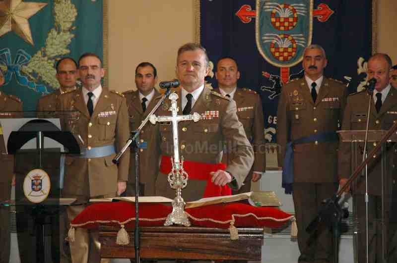 Gabriel Bayarte toma posesión de su cargo como Segundo Jefe de la Comandancia General de Melilla