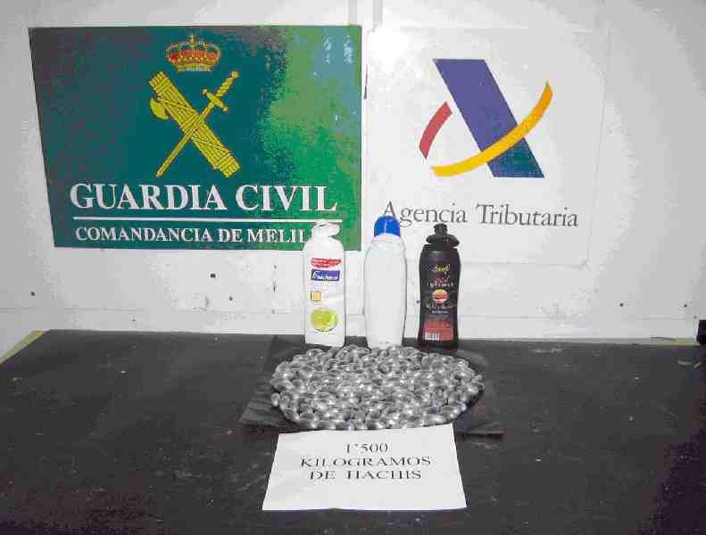 Detenidos en Melilla cuatro individuos que transportaban droga en el interior de su organismo