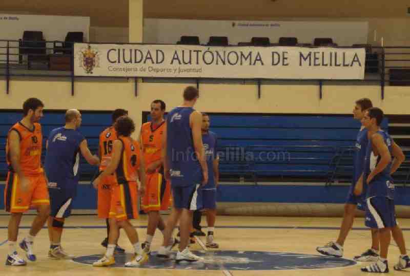 Instante de dicho partido de entrenamiento