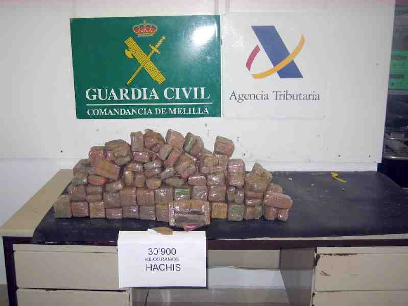 Detenidas cuatro personas en tres actuaciones contra el tráfico de droga llevadas a cabo en el Puerto de Melilla