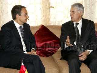 El Fassi junto a José Luis Rodríguez Zapatero