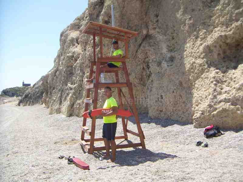 Seguridad Ciudadana dota de socorristas a la nueva playa de Horcas Coloradas
