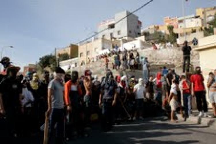 Las protestas vuelven al barrio de la Cañada de Hidum de Melilla