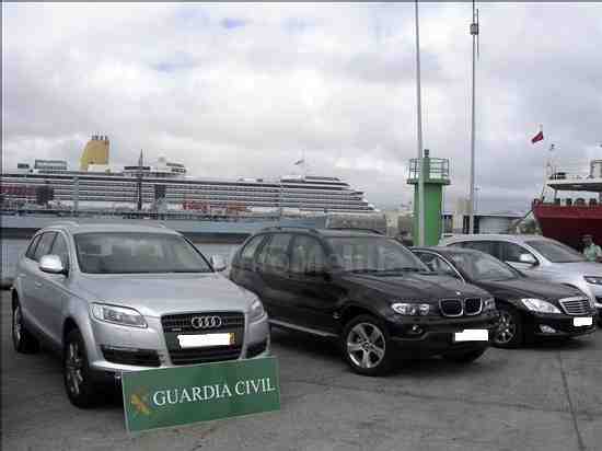 23 Detenidos al desarticular una red que introducía coches en Marruecos