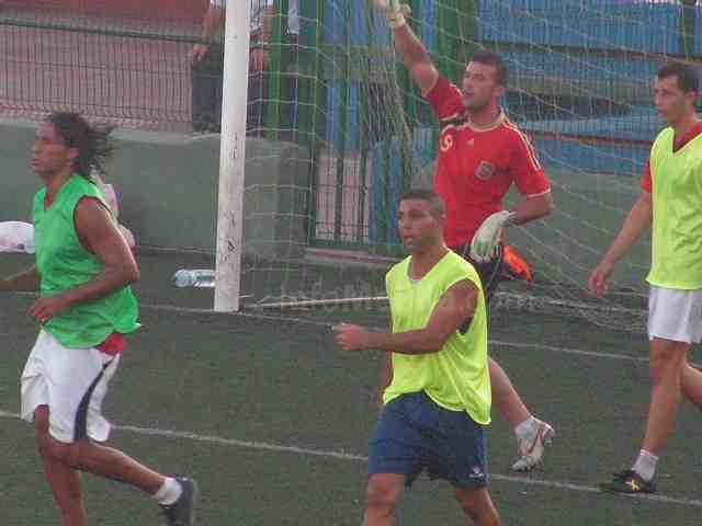 Aloisio, con peto verde, participó en el encuentro
