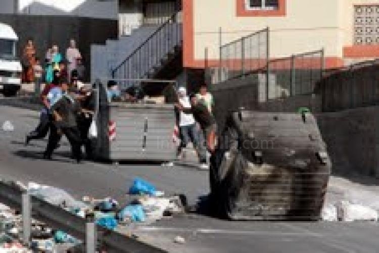 Las protestas vuelven al barrio de la Cañada de Hidum de Melilla