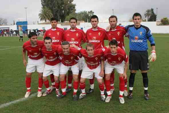 Una formación del Real Murcia B