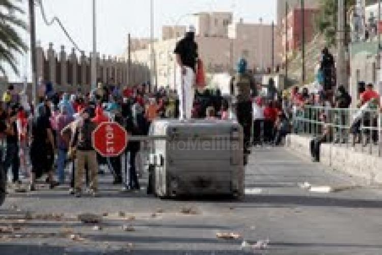 Las protestas vuelven al barrio de la Cañada de Hidum de Melilla