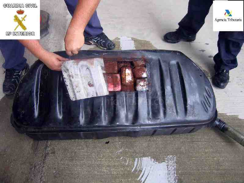 Más de 78 kilogramos de hachís incautado y cinco personas detenidas en las últimas actuaciones contra el tráfico de droga de la Guardia Civil