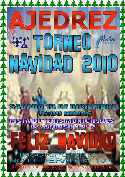 Cartel anunciador del citado trofeo navideño 2010
