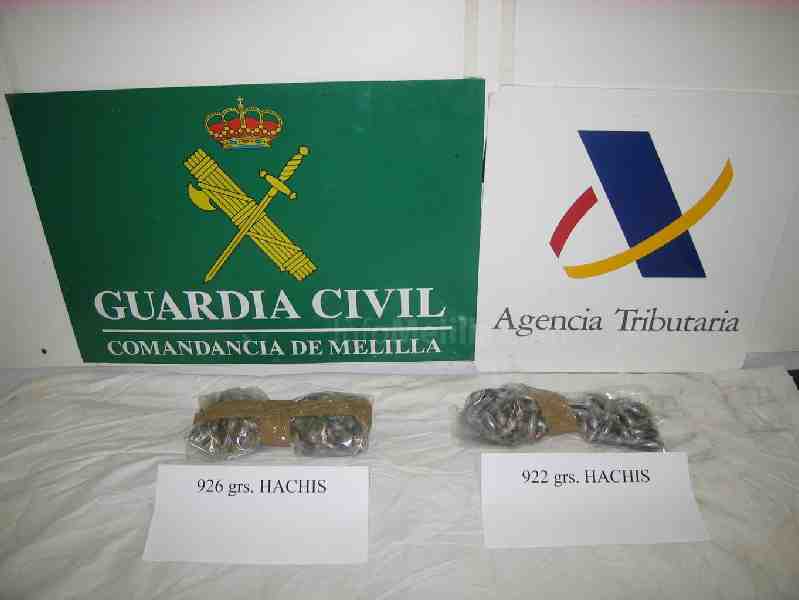 Tres detenidos en el puerto de Melilla que habían ingerido bellotas con droga
